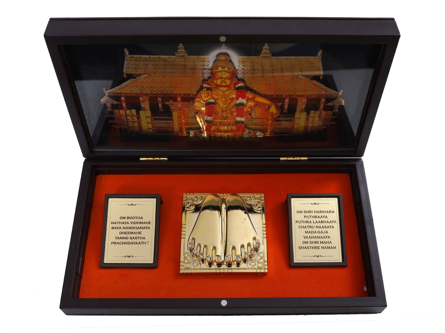 Charan Paduka Made In Gold Foiling Of South Indian God