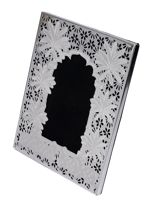 Brass Photo Frame with Silver Etching
