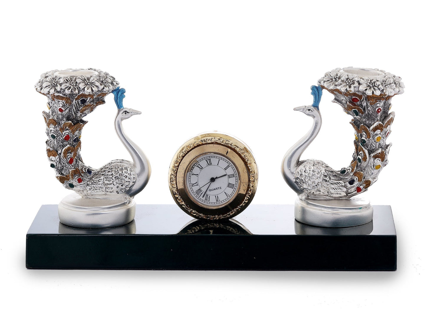 Resin Peacock Watch Made In Silver Plating