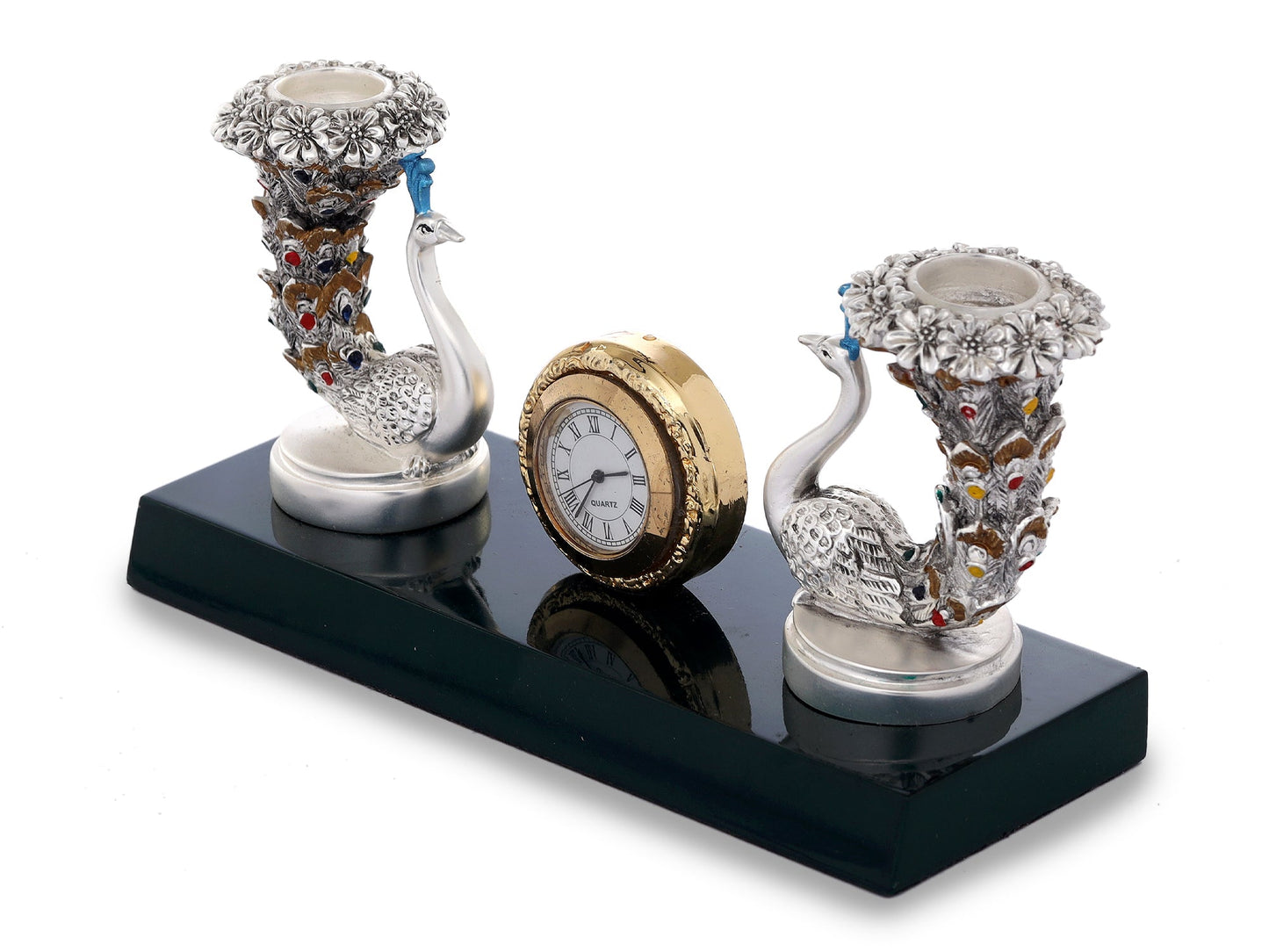 Resin Peacock Watch Made In Silver Plating