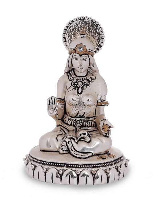 Resin Laxmi Made In Silver Plating with Jewelry