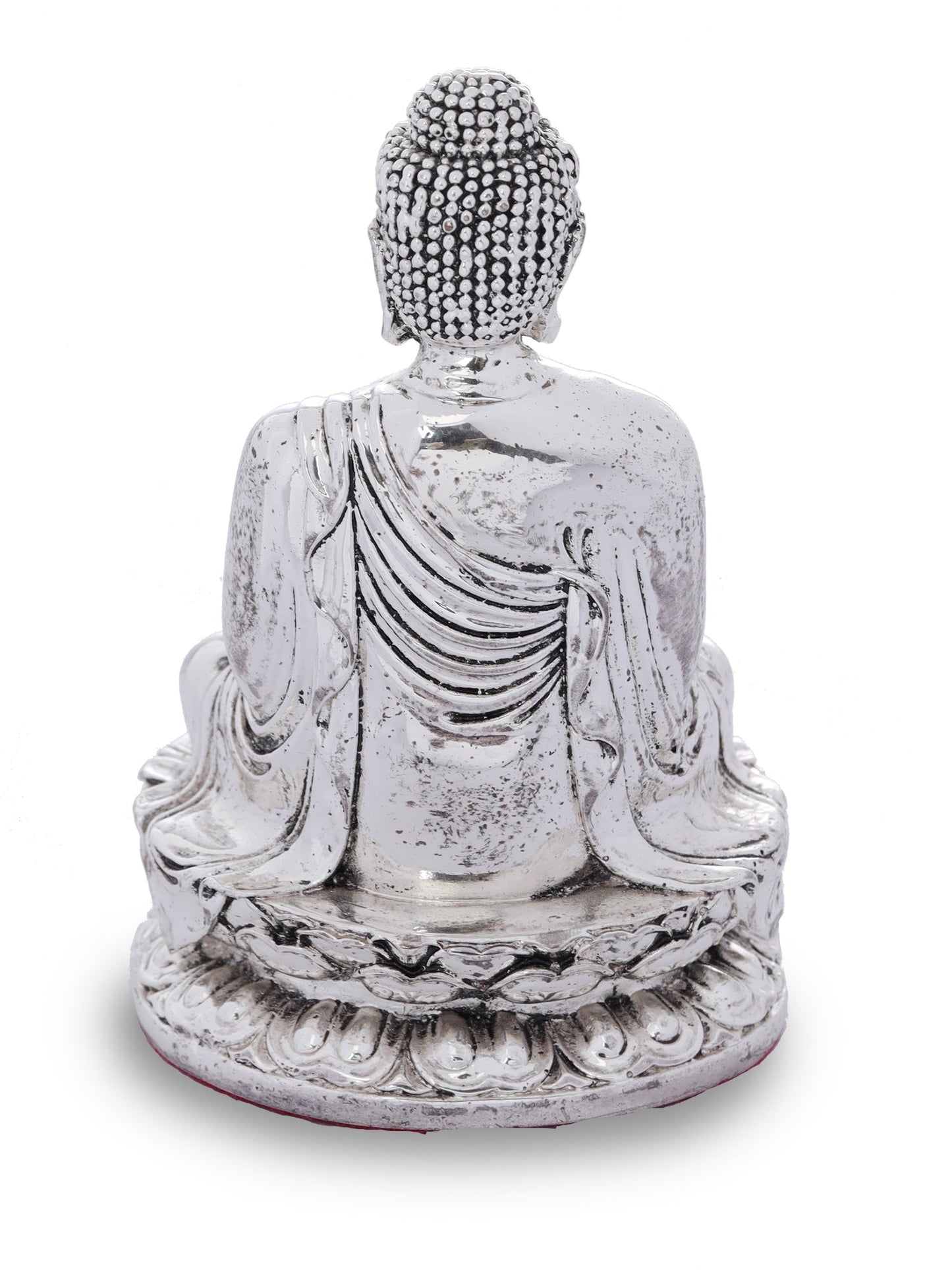 Silver Plated Resin Buddha