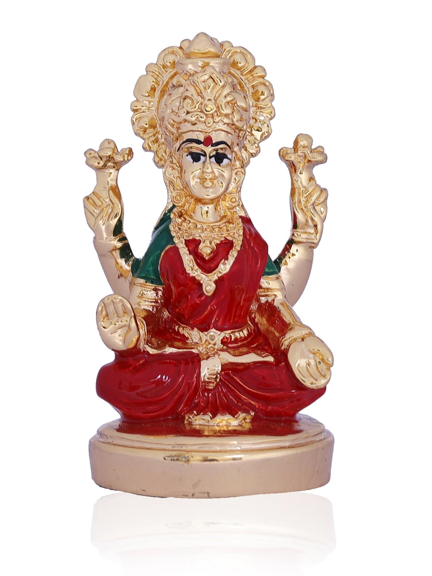 Laxmiji Made In Gold Plating in Red Saree