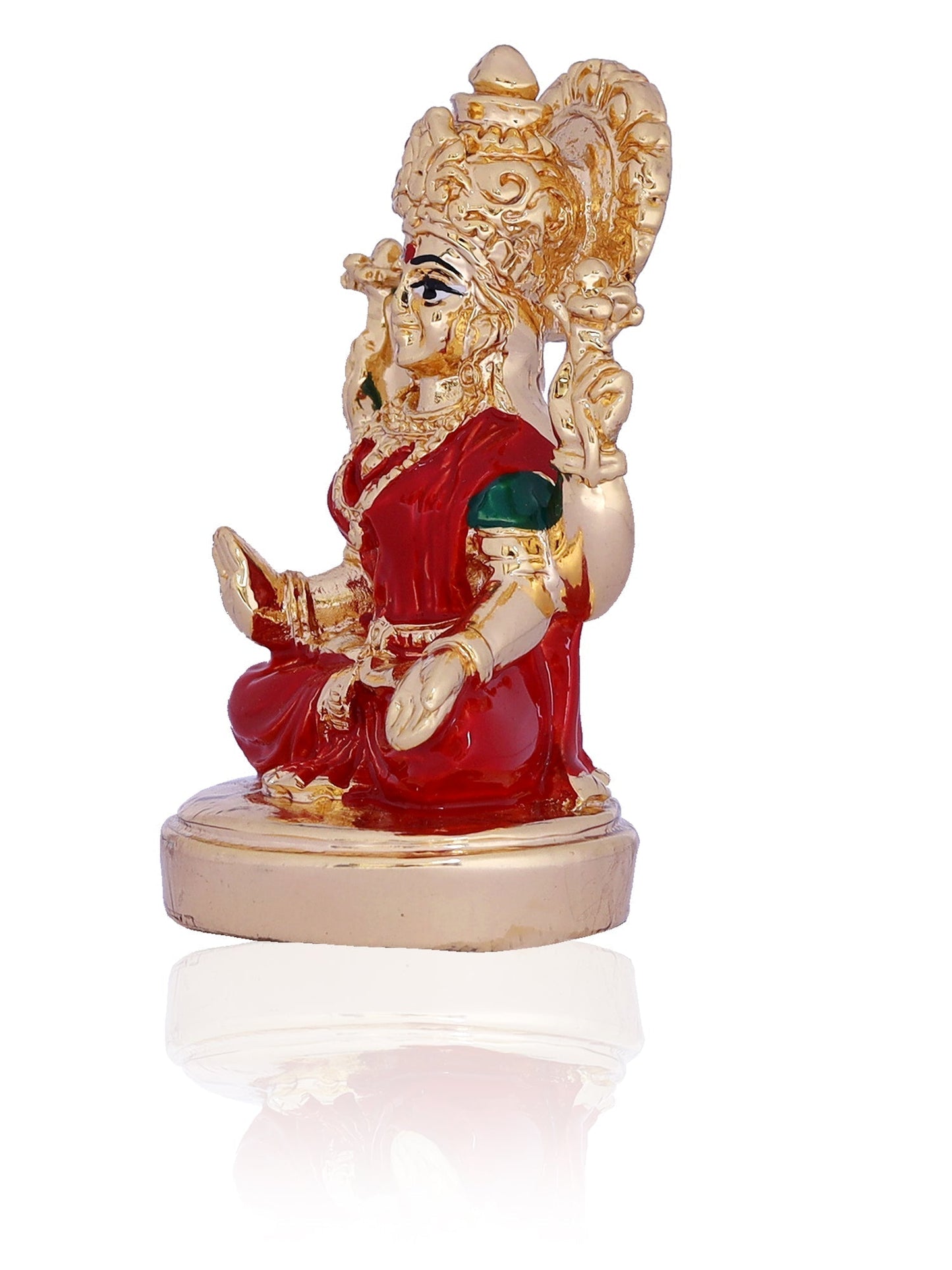 Laxmiji Made In Gold Plating in Red Saree