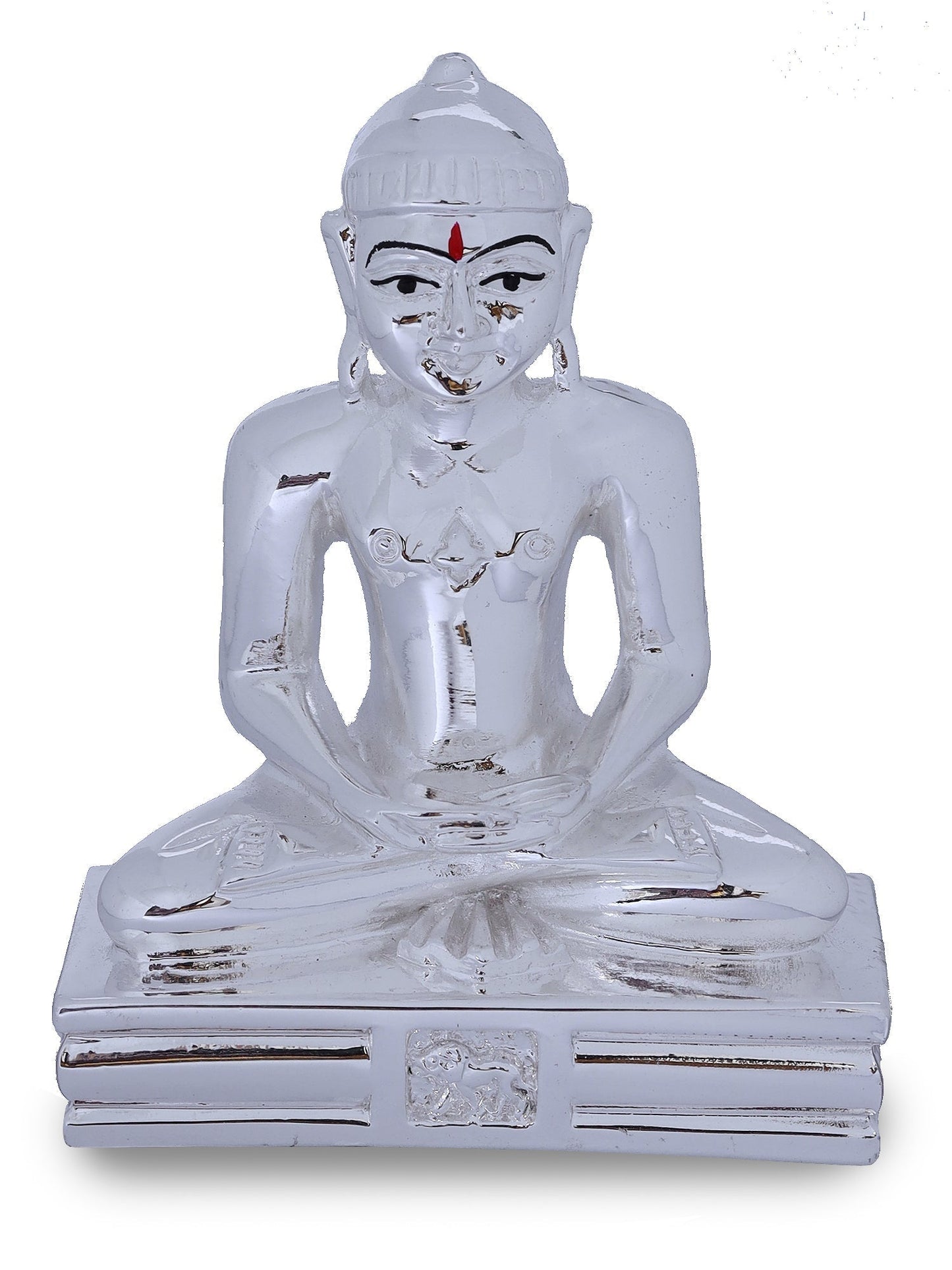 Silver Plated Resin Buddha