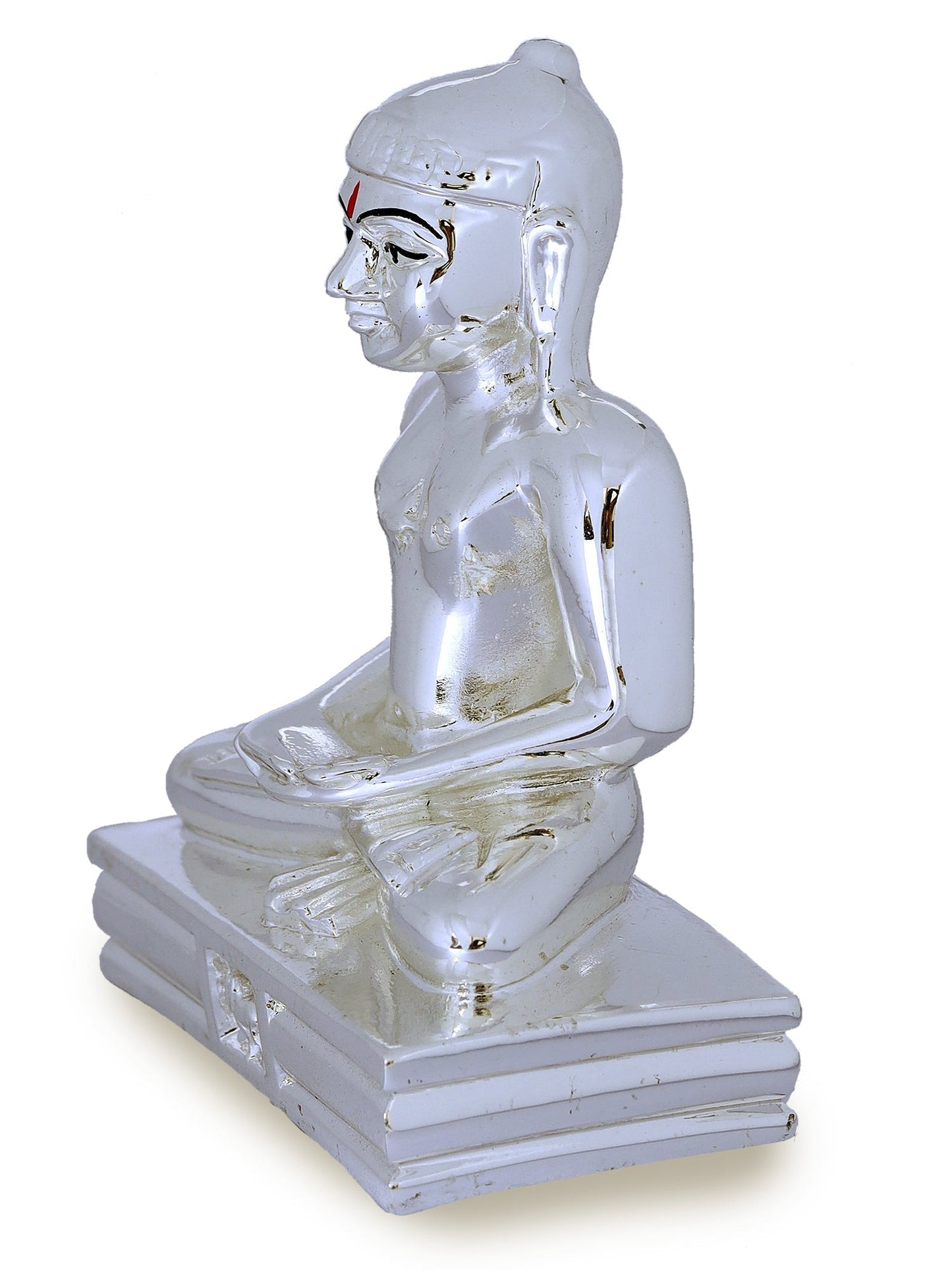 Silver Plated Resin Buddha