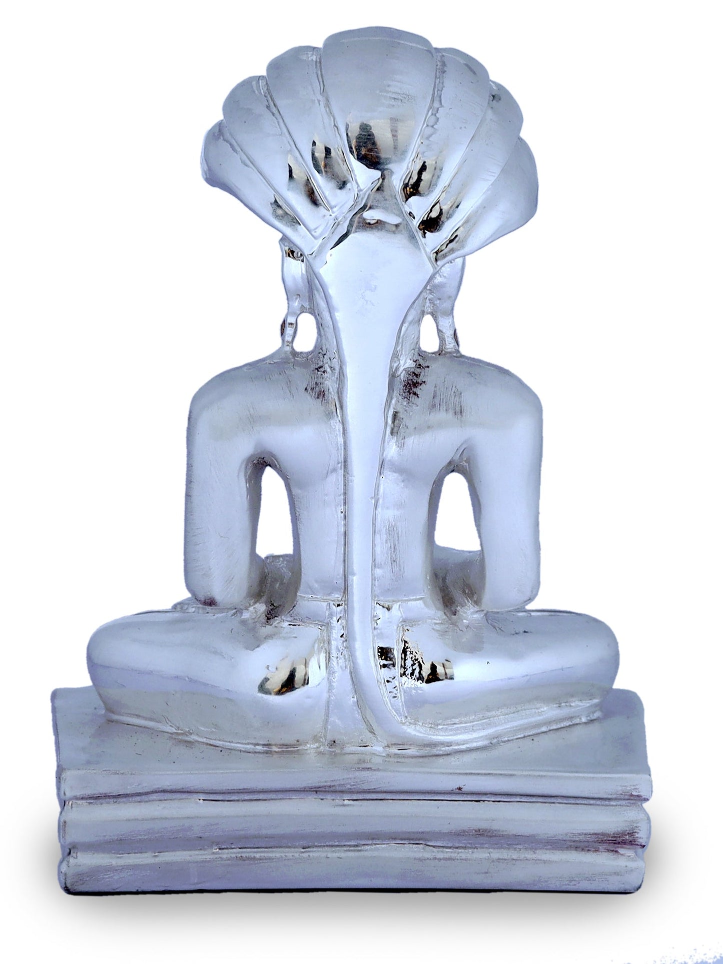 Silver Plated Resin Buddha