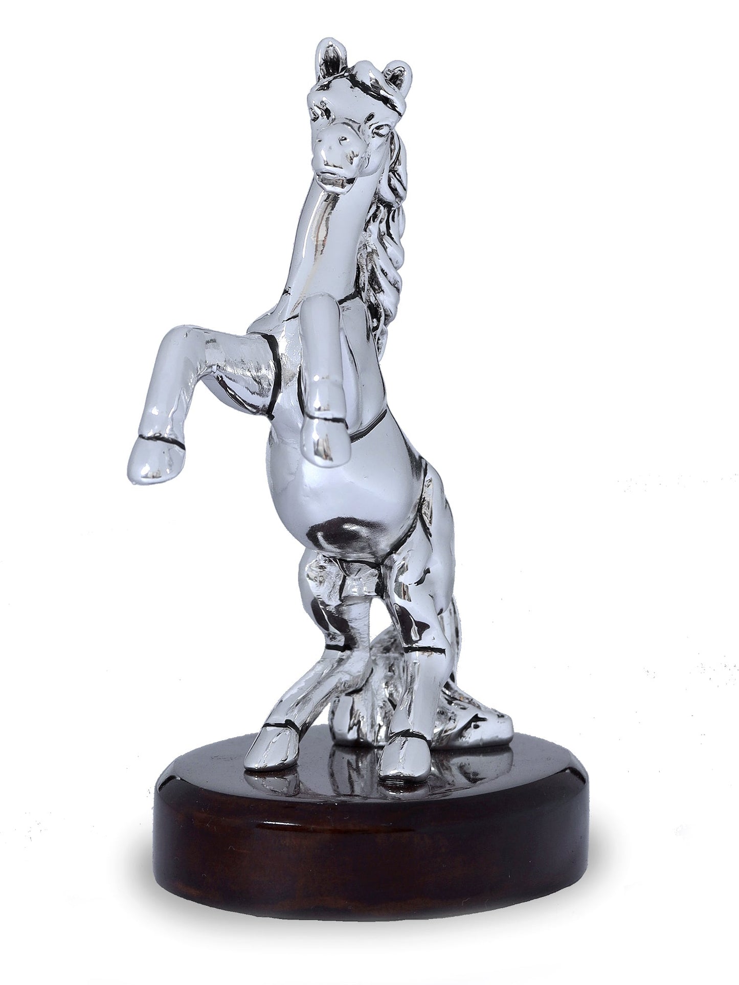 Resin Horse Made In Silver Plating
