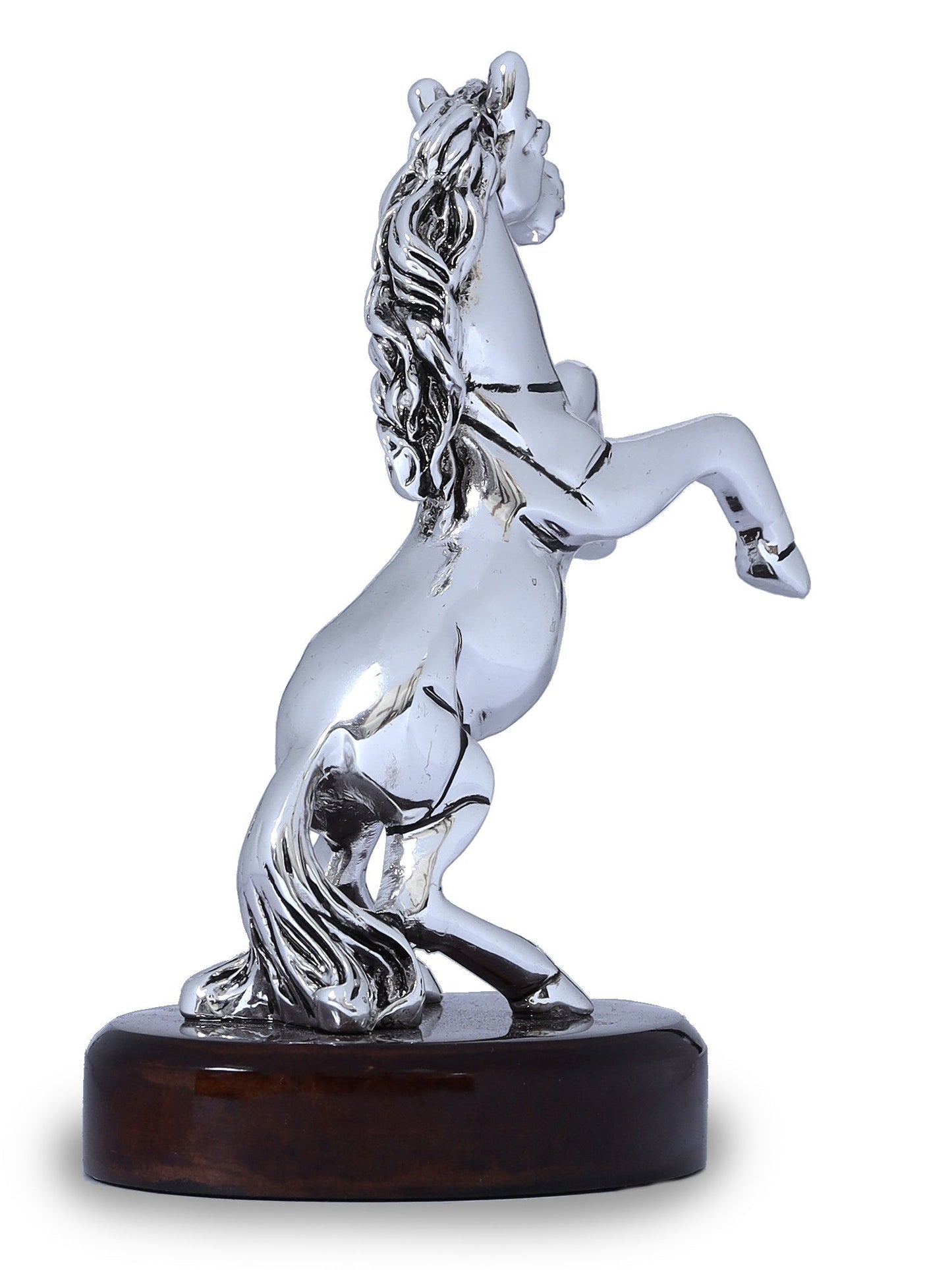 Resin Horse Made In Silver Plating