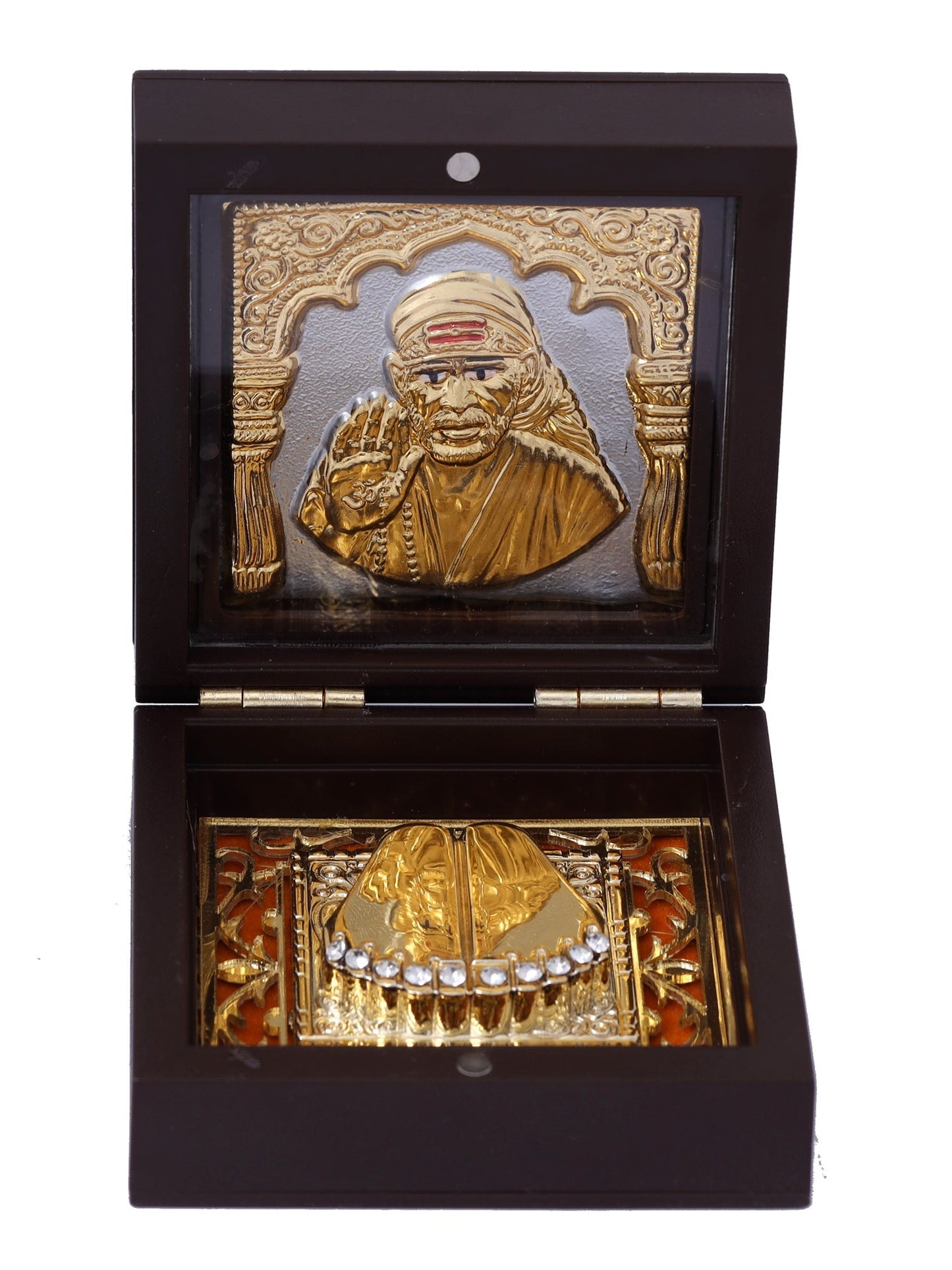Charan Paduka Made In Gold Foiling Of Sai Baba