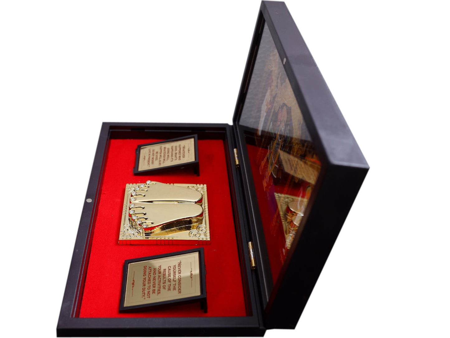 Charan Paduka Made In Gold Foiling Of Dwarkadish Ji