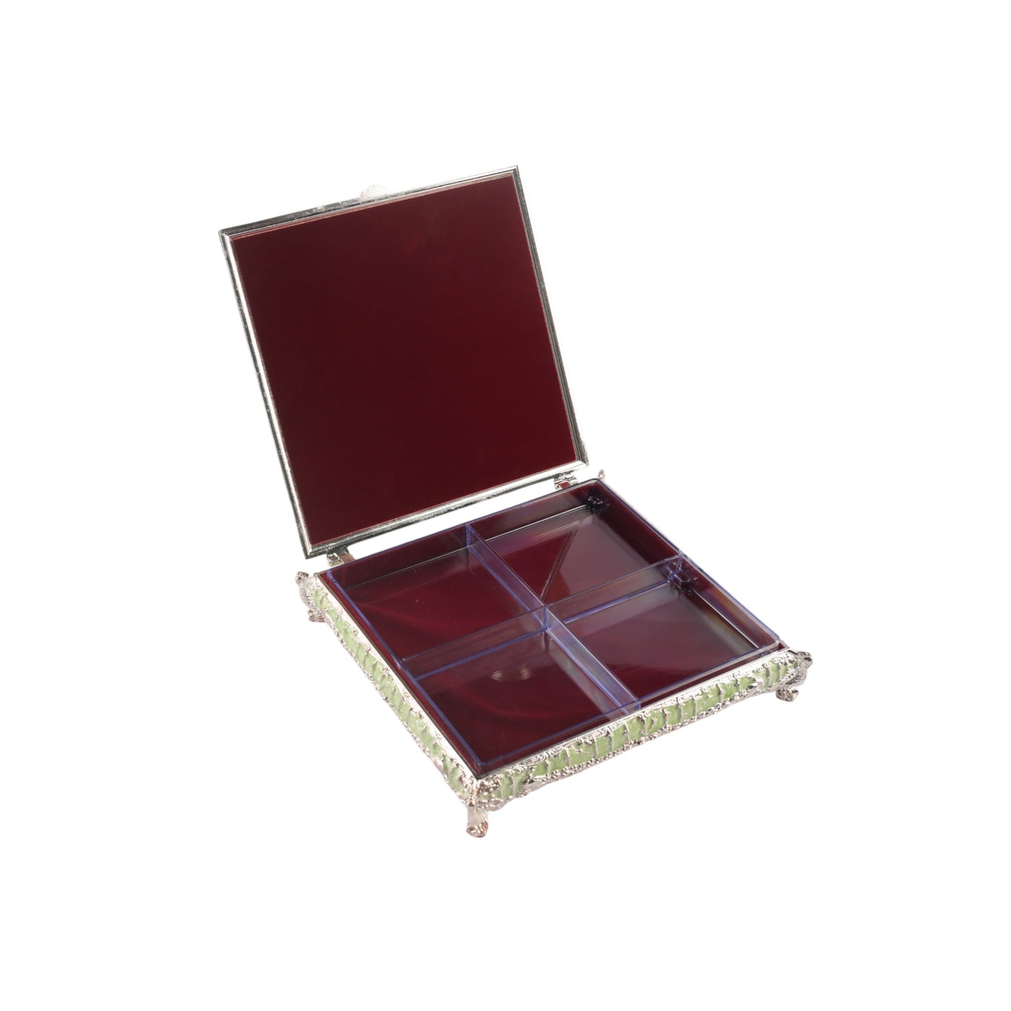 Jewelry Box with Peacock Lid- Small