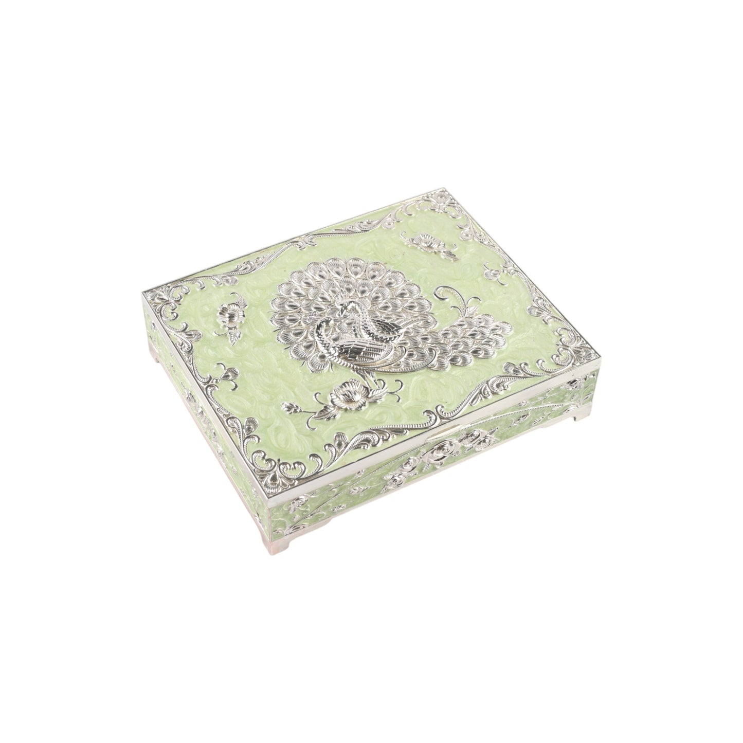 Dry Fruit Box with Peacock Design