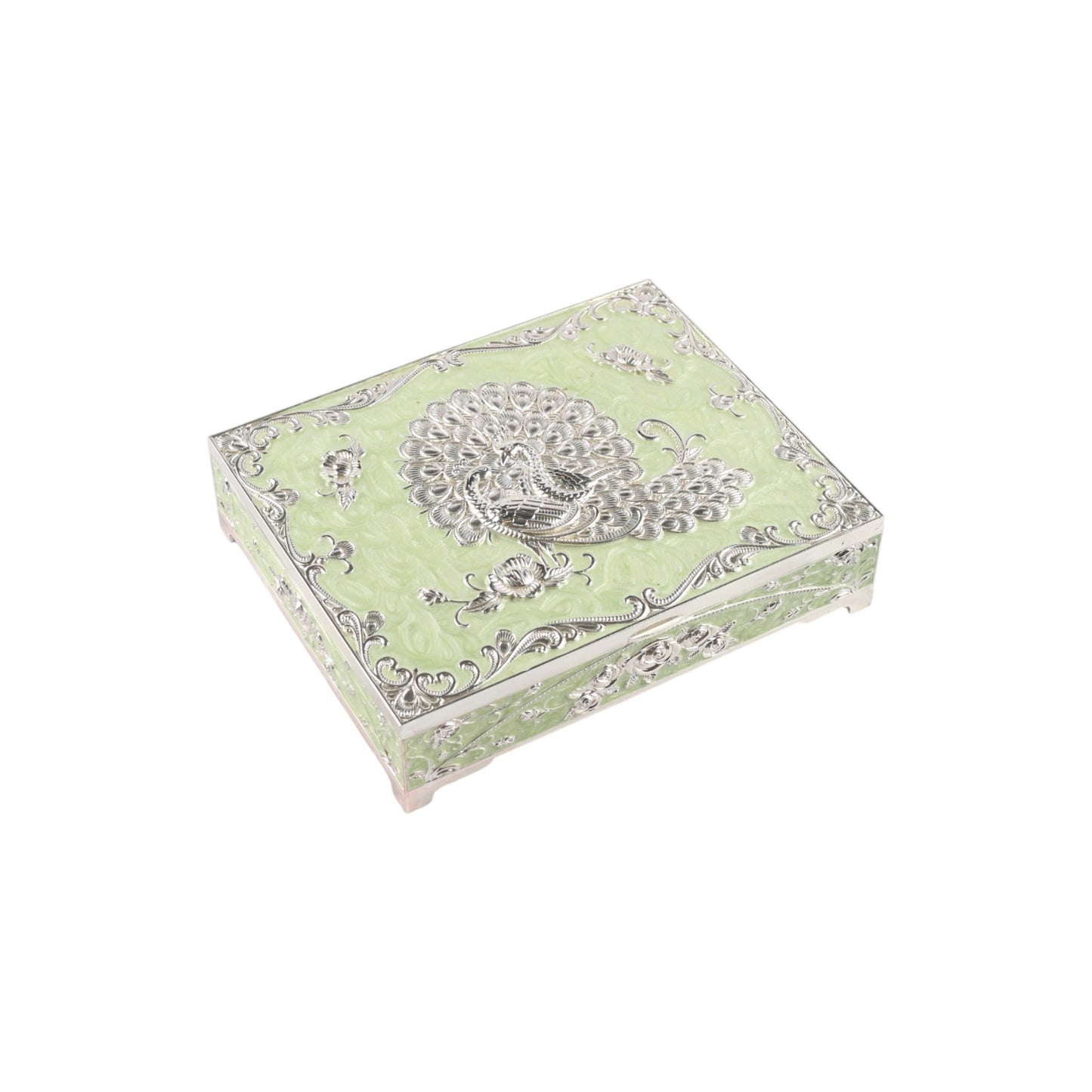 Dry Fruit Box with Peacock Design