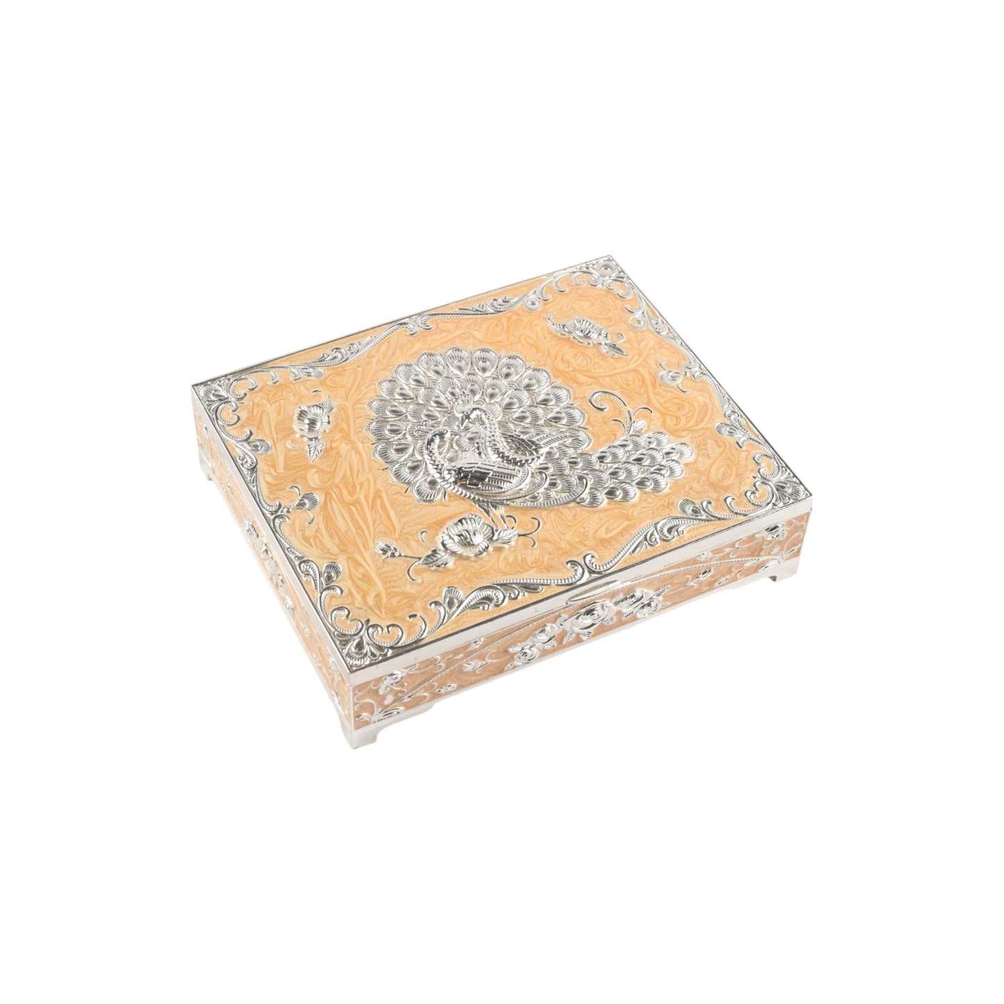 Dry Fruit Box with Peacock Design