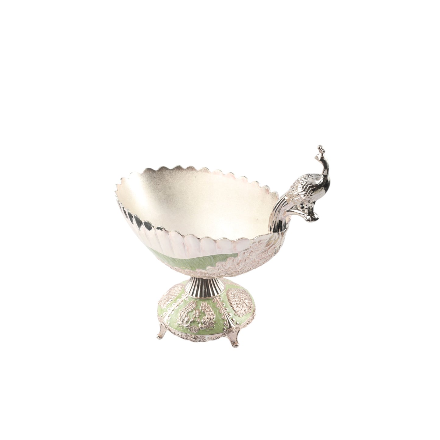 Peacock Bowl – Enamel Finish