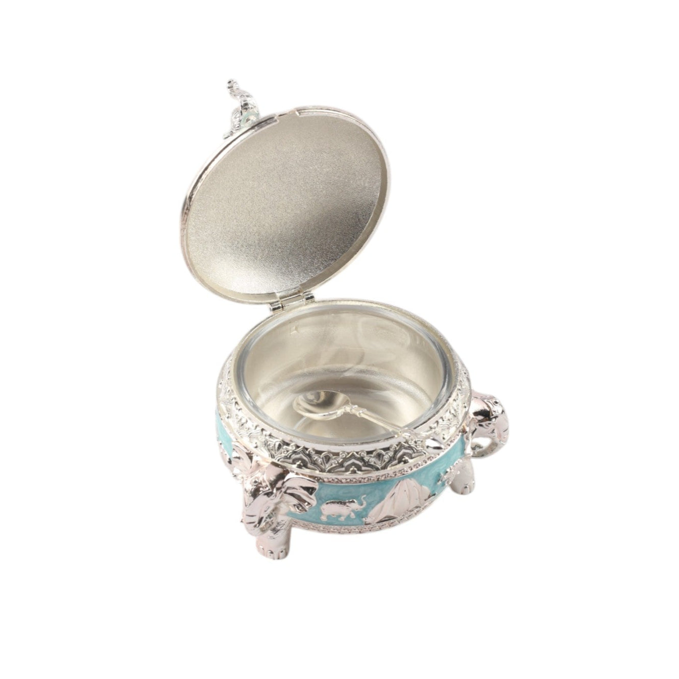 Elephant on top Sugar Pot – Enamel Finish