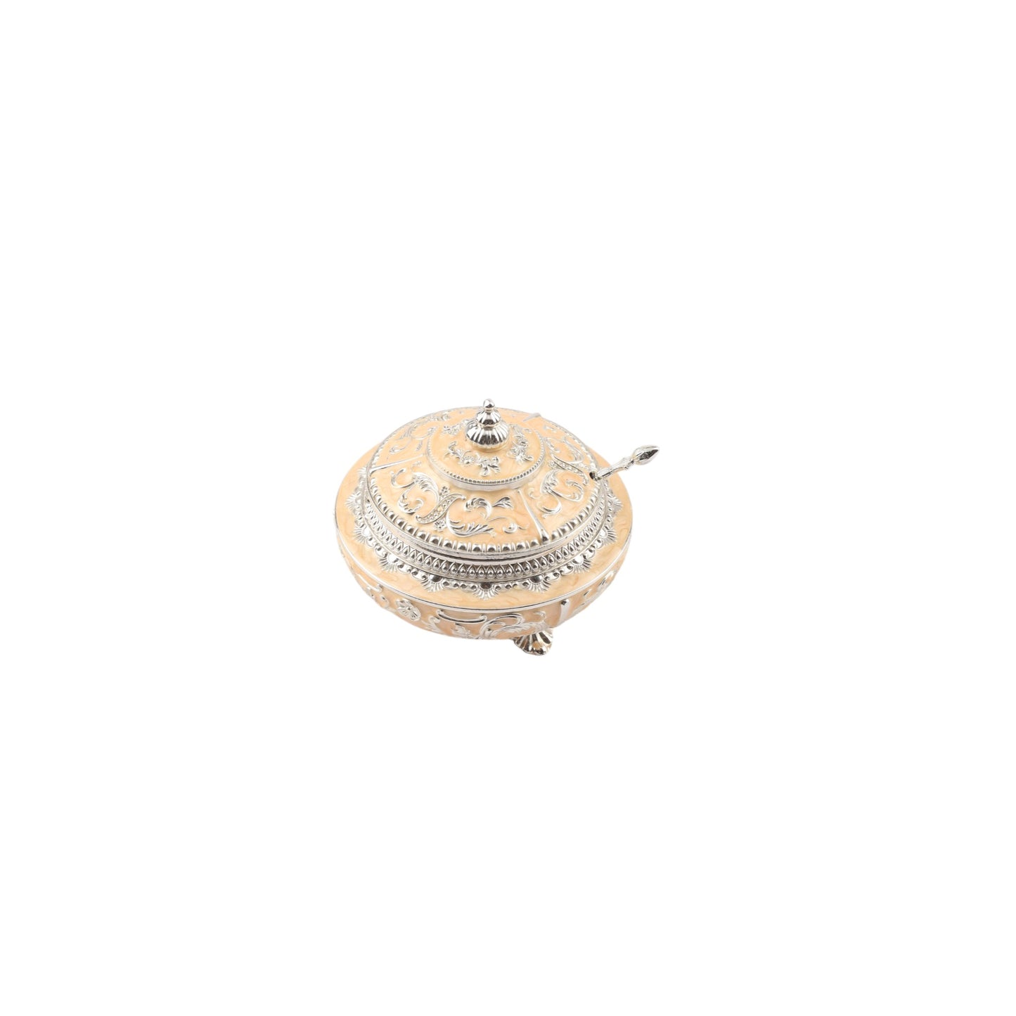 Silver platted Sugar Pot – Enamel Finish