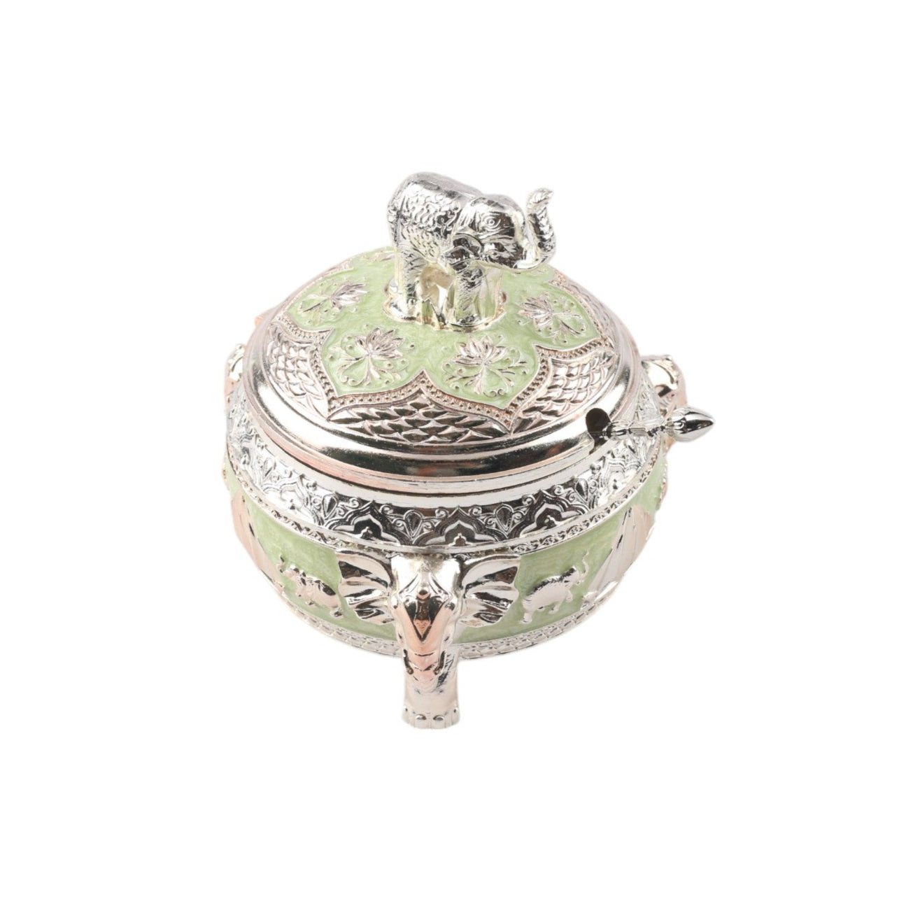 Elephant on top Sugar Pot – Enamel Finish