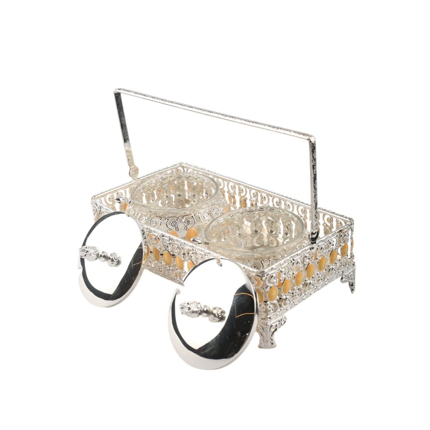 Set of Two Bowls with Long Basket