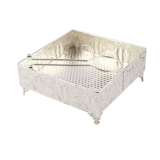 Silver Plated Tissue Holder Tray