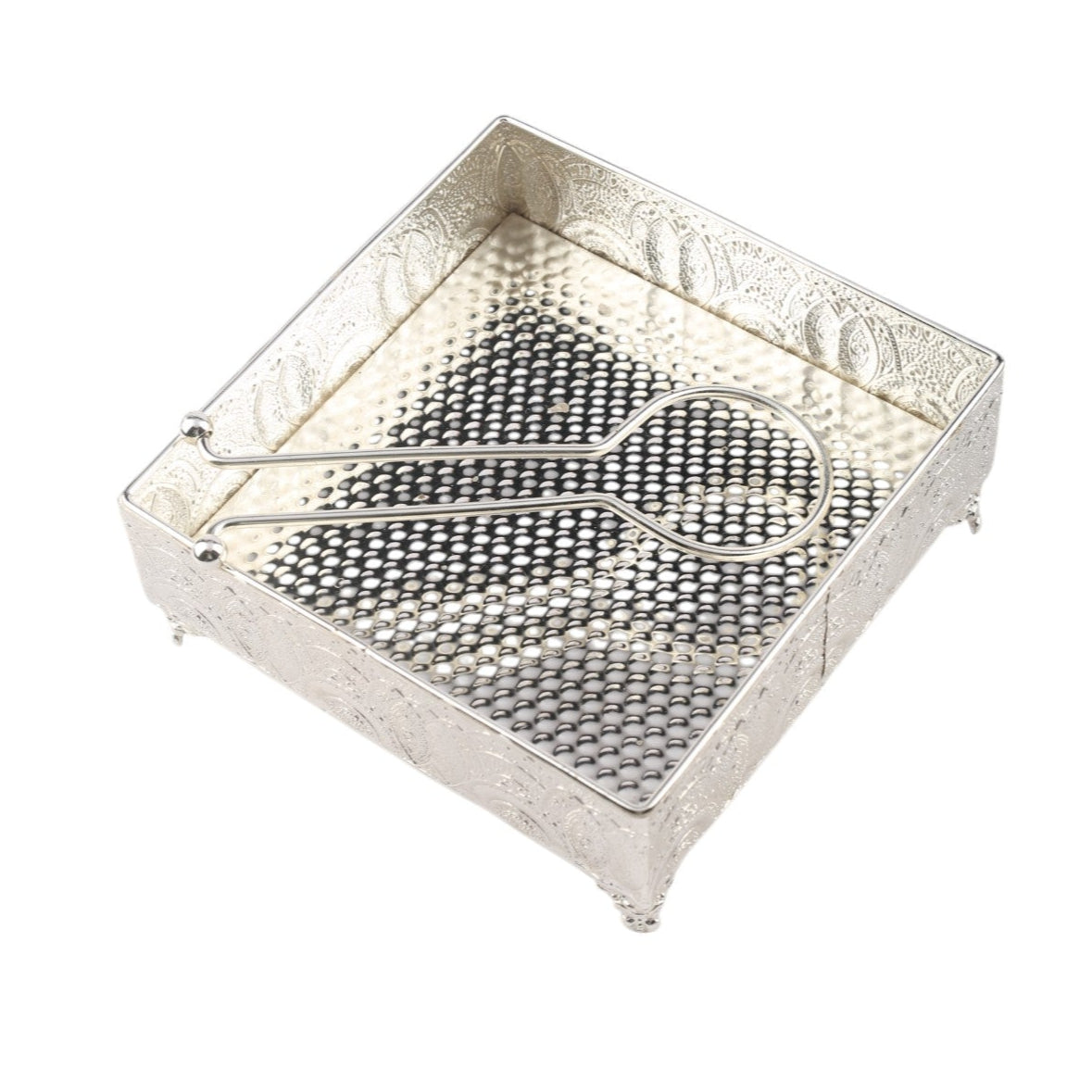 Silver Plated Tissue Holder Tray
