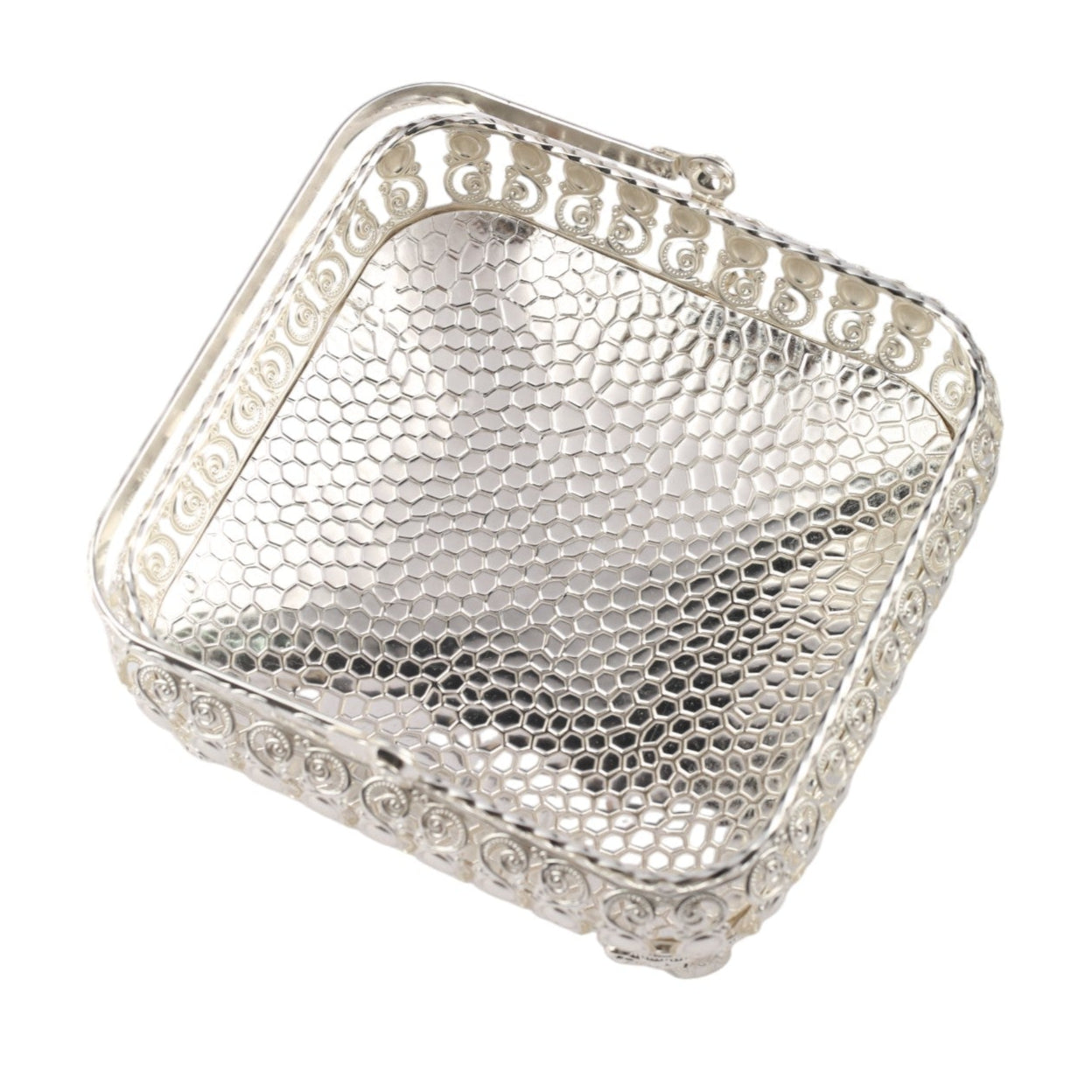 Silver Plated Square Basket