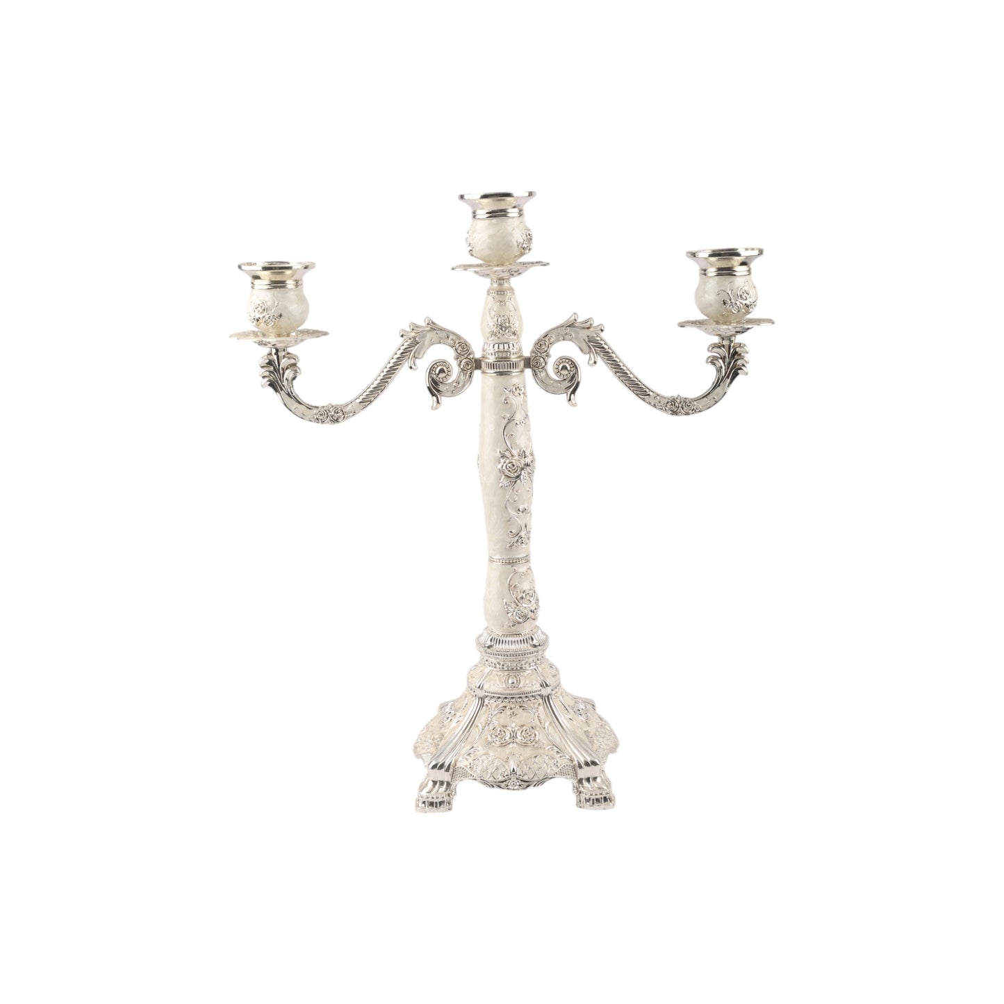 Elegant 3-Arm Decorative Candle Stand