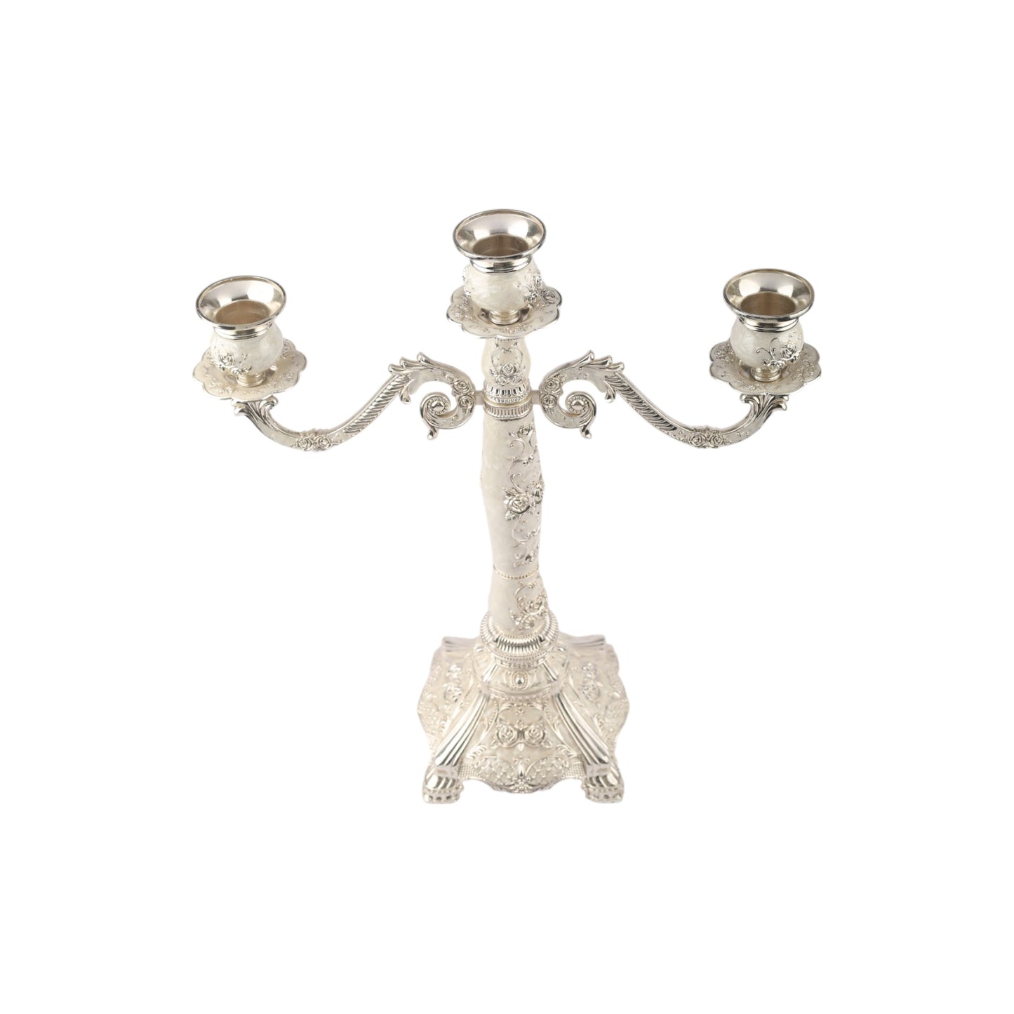 Elegant 3-Arm Decorative Candle Stand