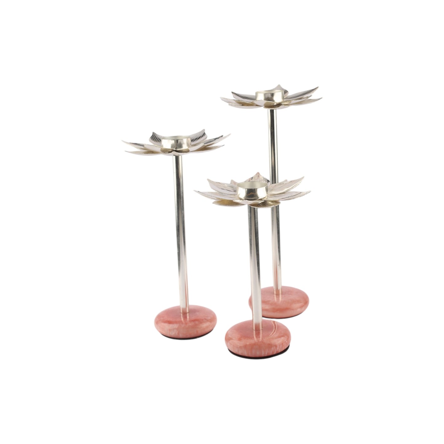 Lotus Flower Candle Holder Set