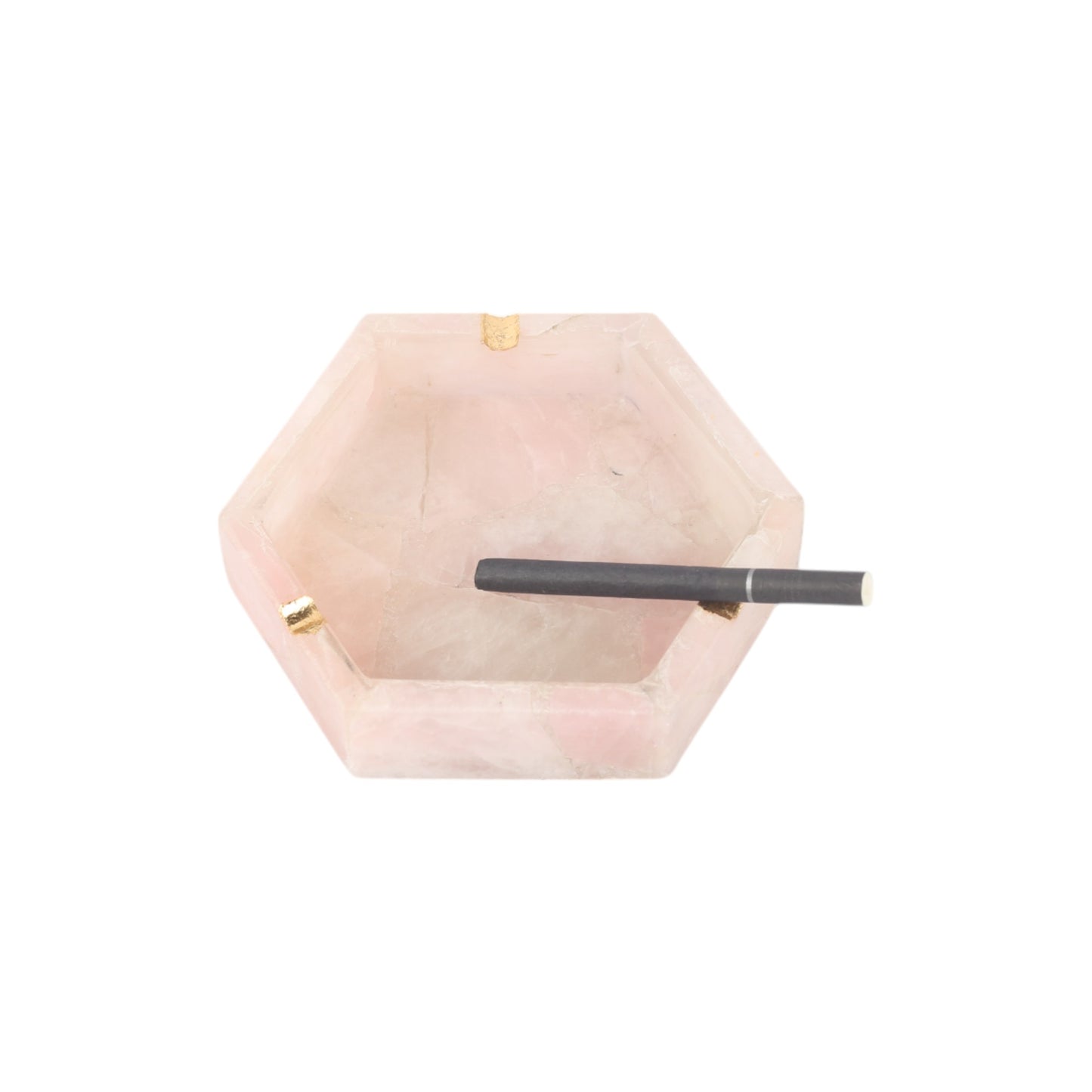 Rose Quartz Hexagon Ash Tray