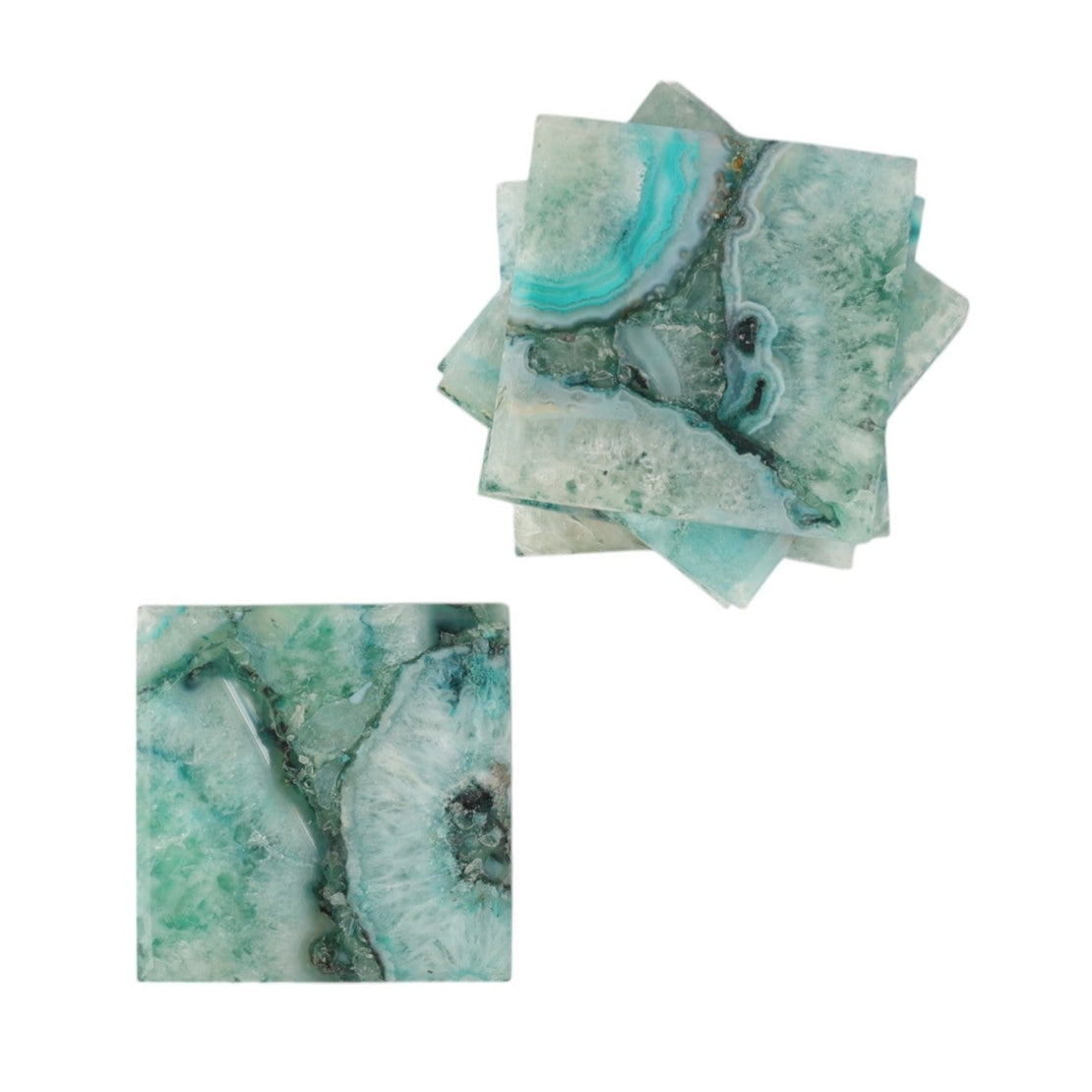 Aqua Square Coaster Set