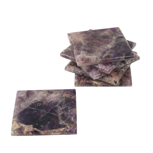 Amethyst Square Coaster Set