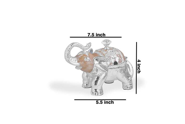 Enamel Elephant Candy Box