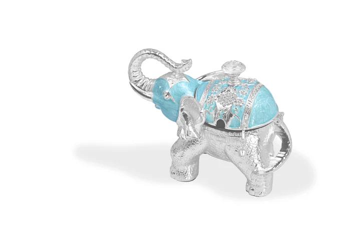 Enamel Elephant Candy Box