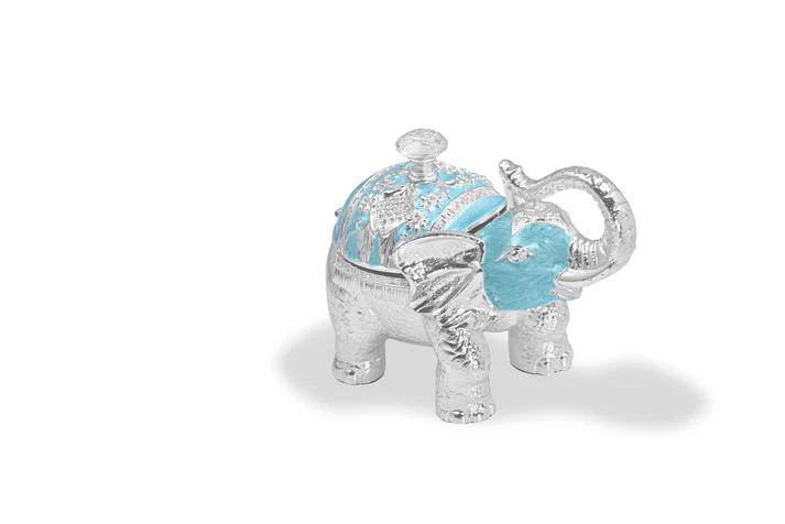 Enamel Elephant Candy Box