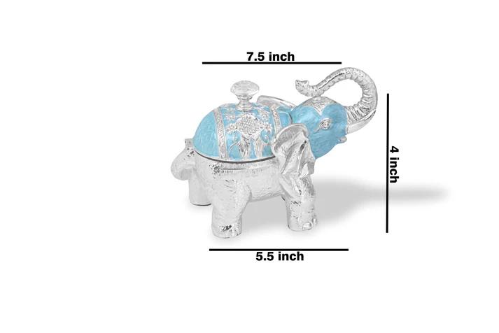 Enamel Elephant Candy Box