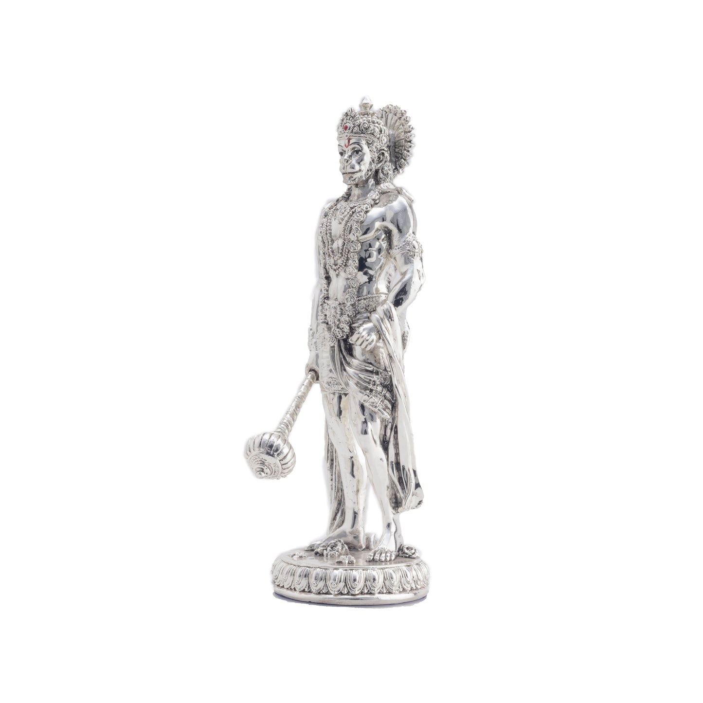 Silver Plated Standing Hanumanji