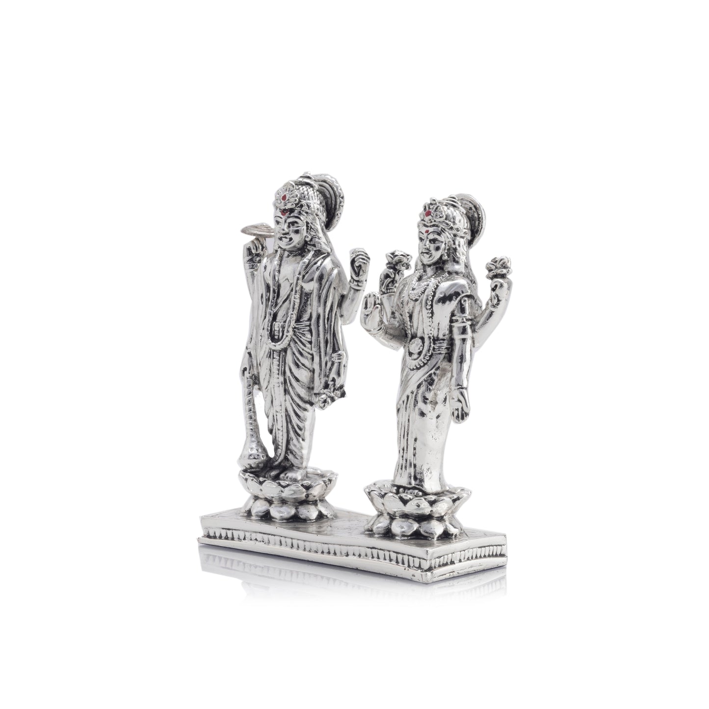 Silver Plated Laxmi-Vishnu Ji