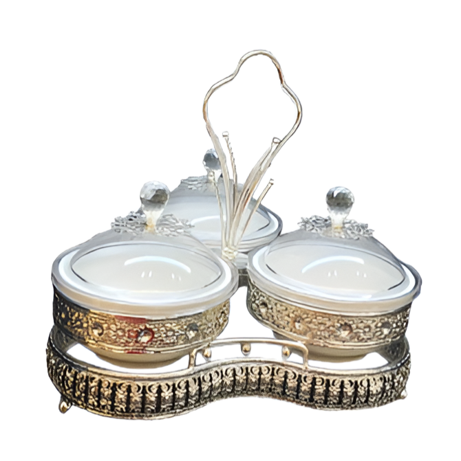 Silver-Plated Dry Fruit Bowl Set (Set of 3)