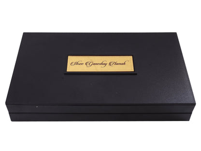 Charan Paduka Made In Gold Foiling Of Ganeshji