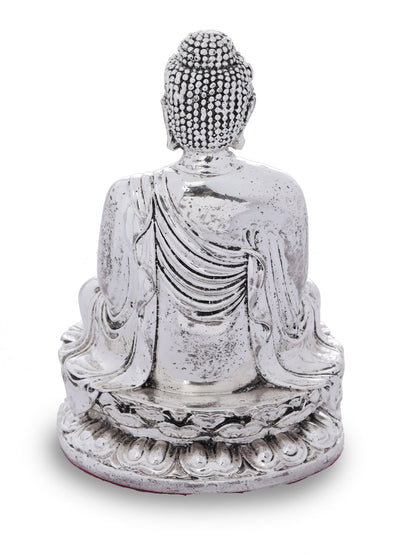 Silver Plated Resin Buddha