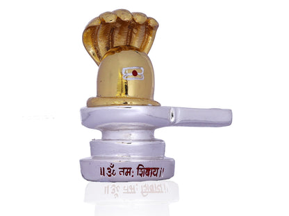 Brass Shivling Made In Gold Plating