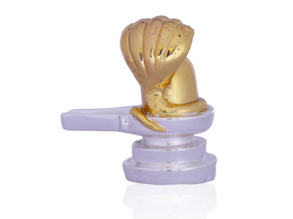Brass Shivling Made In Gold Plating