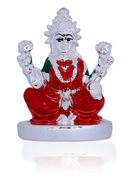 Laxmiji Made In Silver Plating in Red Saree