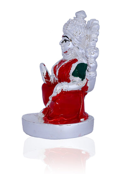 Laxmiji Made In Silver Plating in Red Saree