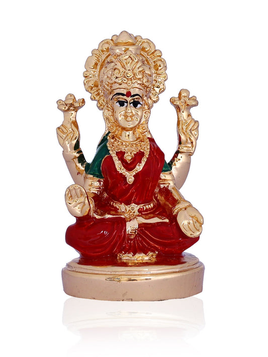 Laxmiji Made In Gold Plating in Red Saree