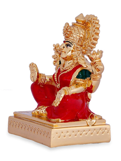 Laxmiji Made In Gold Plating in Red Saree