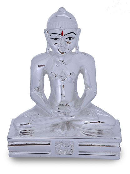 Silver Plated Resin Buddha