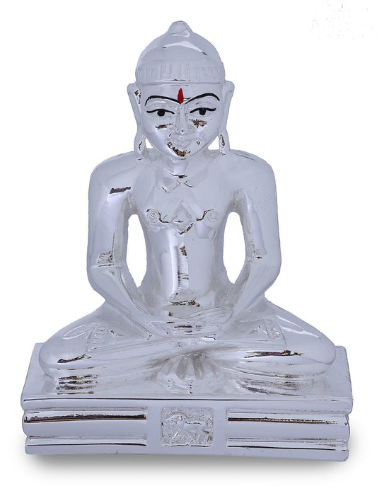 Silver Plated Resin Buddha